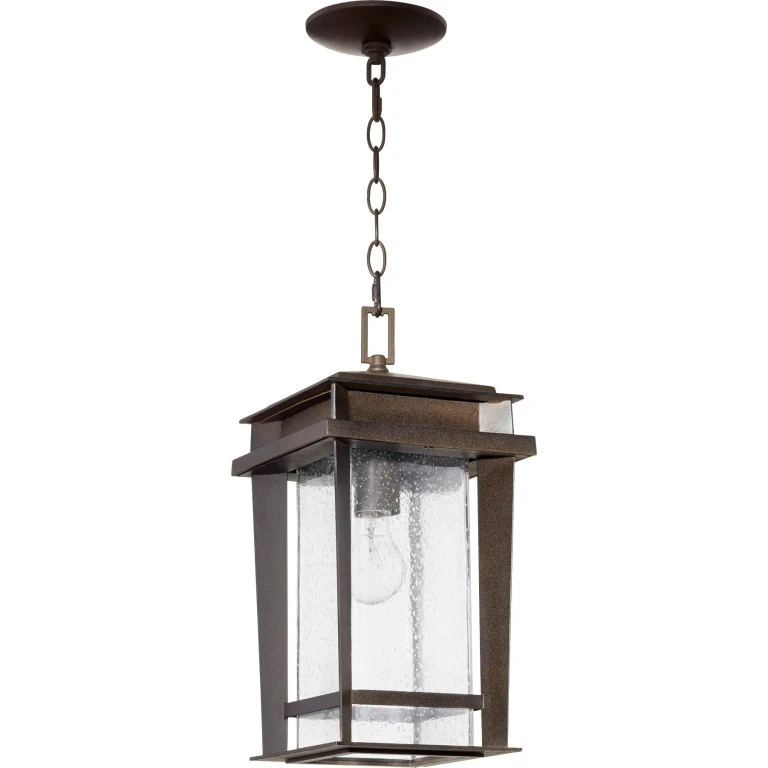Quorum Easton 8" Pendant Light in Oiled Bronze