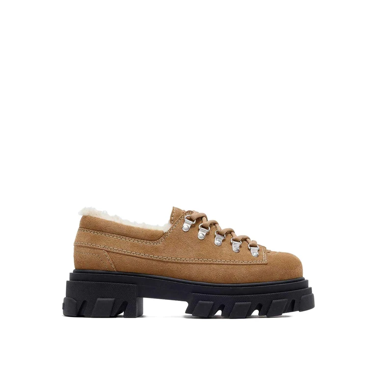 Ganni Chaussures À Lacets - Marron Clair