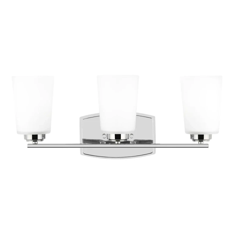 Franport 3-Light Bathroom Vanity Light in Chrome