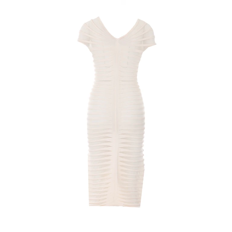 Elisabetta Franchi Dresses White Viscose - Women