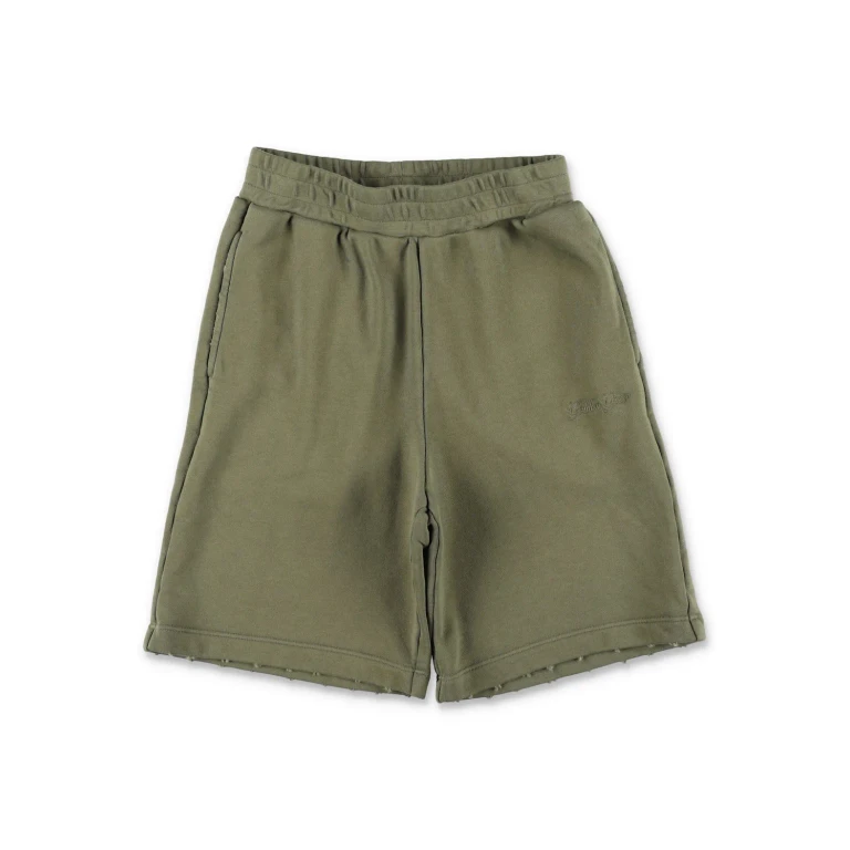 Boy's High-Waisted Elasticated Cotton Shorts (P02452P00245635479)