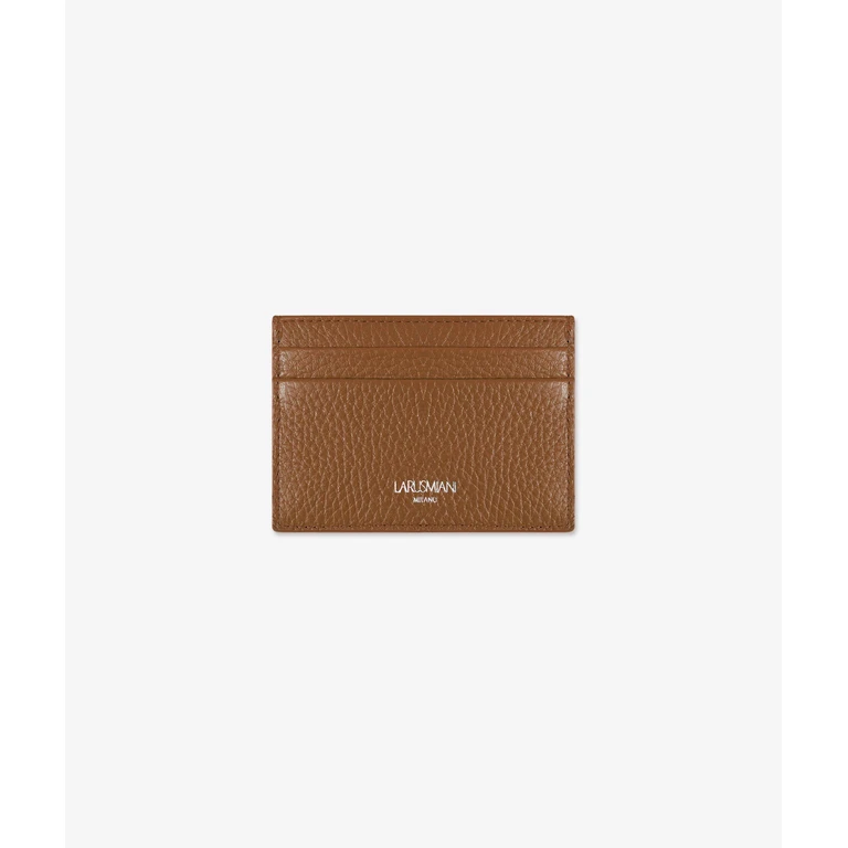 Larusmiani Horizontal Card Holder Value Orange Credit And Business - Unisex
