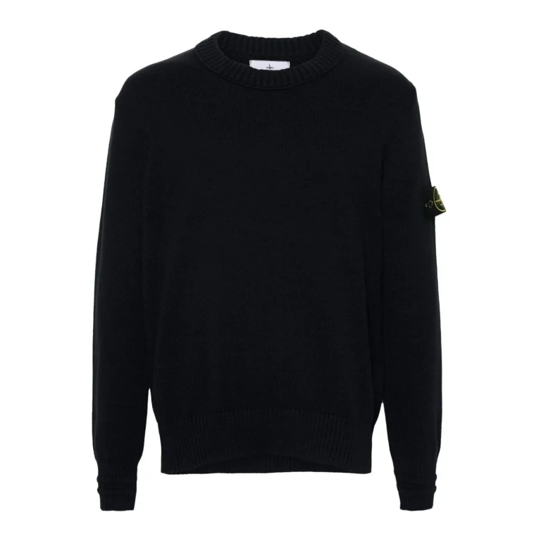 Stone Island Pull Col Rond - Bleu