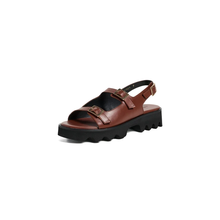 Freda Salvador Mindy Sandals Chocolate Calf 10