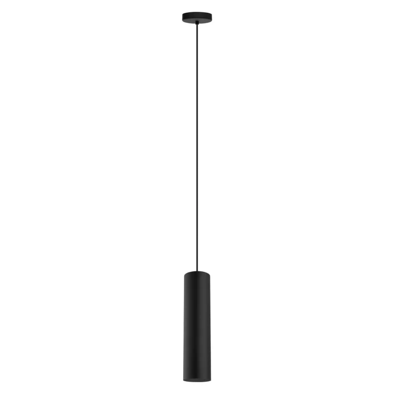 Matte Black One Light Pendant from the Tortoreto Collection