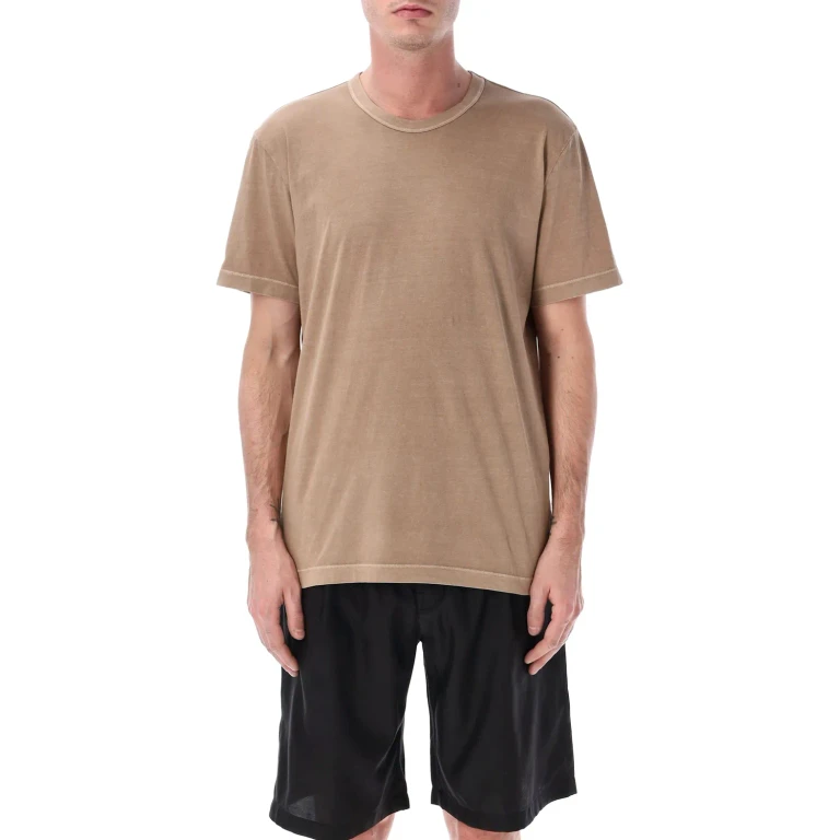 Short-Sleeved Cotton T-Shirt with Crew Neck (MLJ3311CRP)
