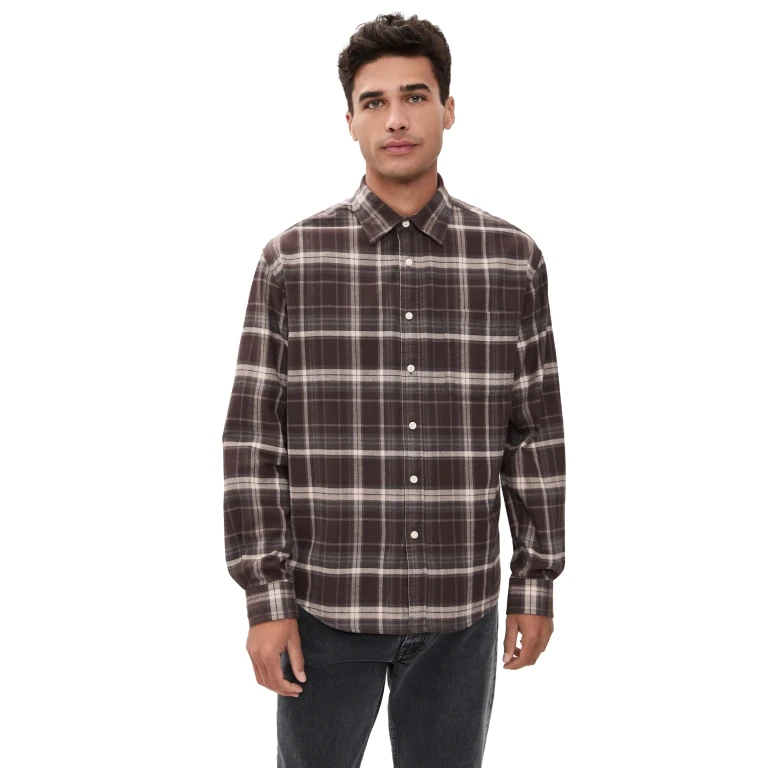 NN07 Deon Plaid Shirt Blue Check S