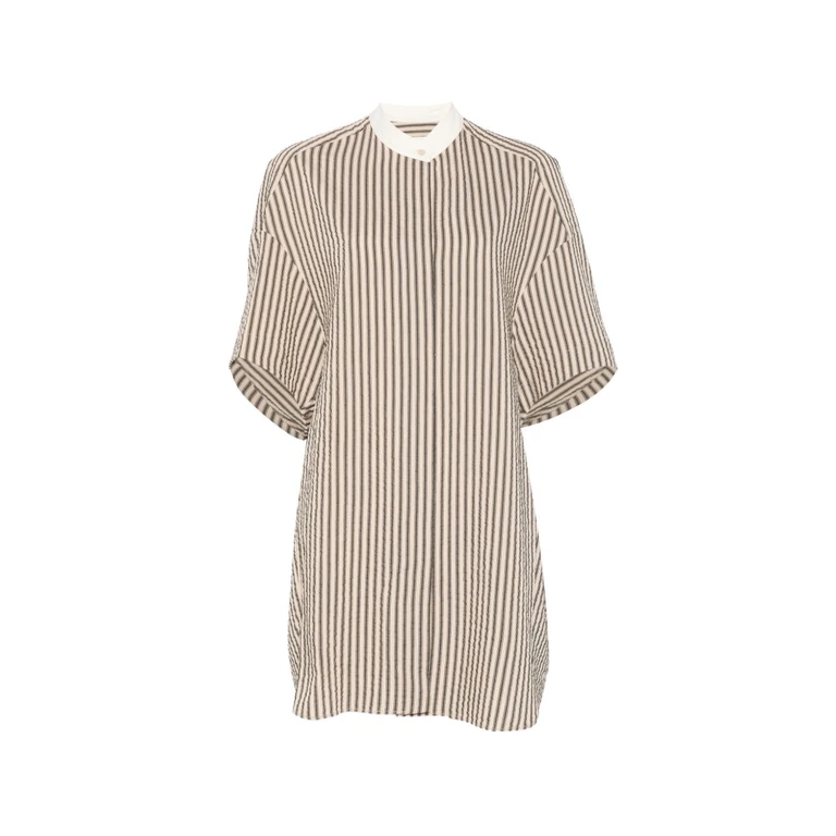 Alysi Dresses Beige Viscose Cotton Silk - Women