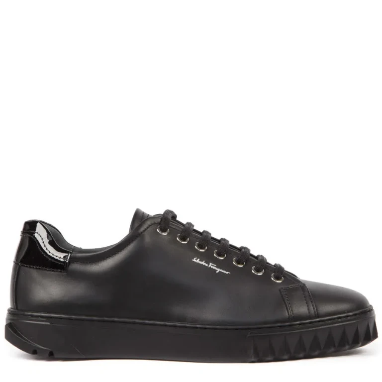 Ferragamo Mens Low-top Leather Sneakers