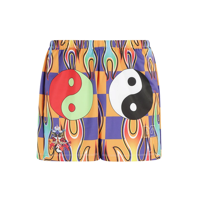 Liberal Youth Ministry Lym Fire Football Multicolour Nylon Spandex Short - Men