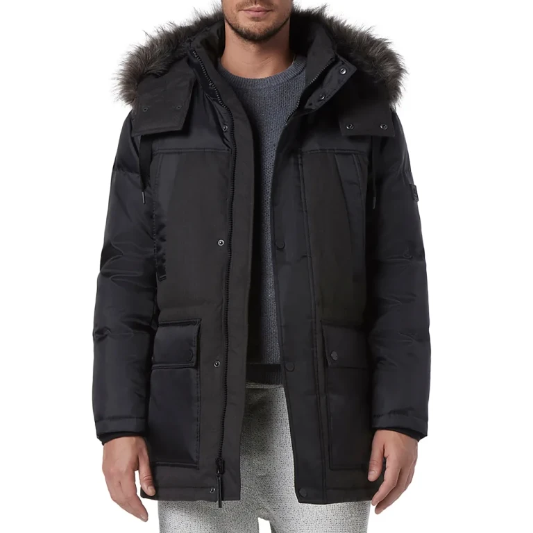 Andrew Marc Tripp Removable Faux Fur Hooded Parka