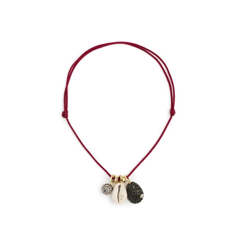 éliou Drift Necklace Burgundy One Size