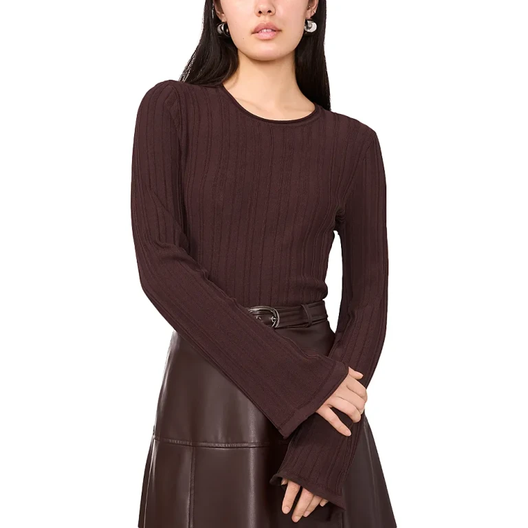 1.state Ribbed Long Sleeve Tee