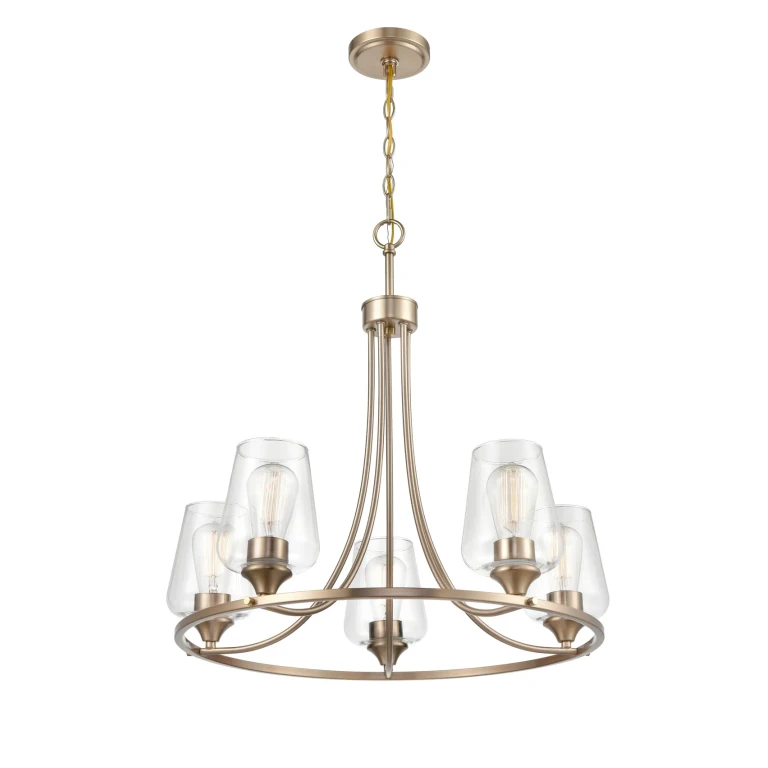 Millennium Ashford 5-Light Chandelier in Modern Gold