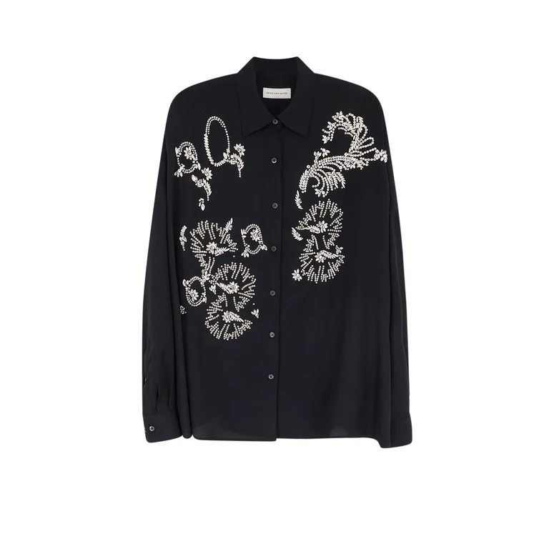 Dries Van Noten Shirts Black Poliestere - Women