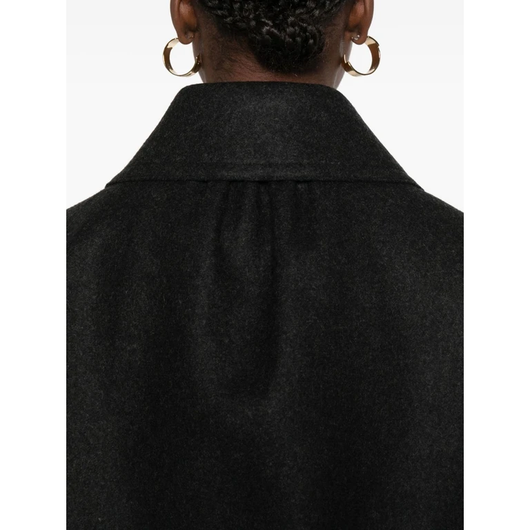 Fendi Coats Grey Vi+wv+nr6bott:madreper - Women