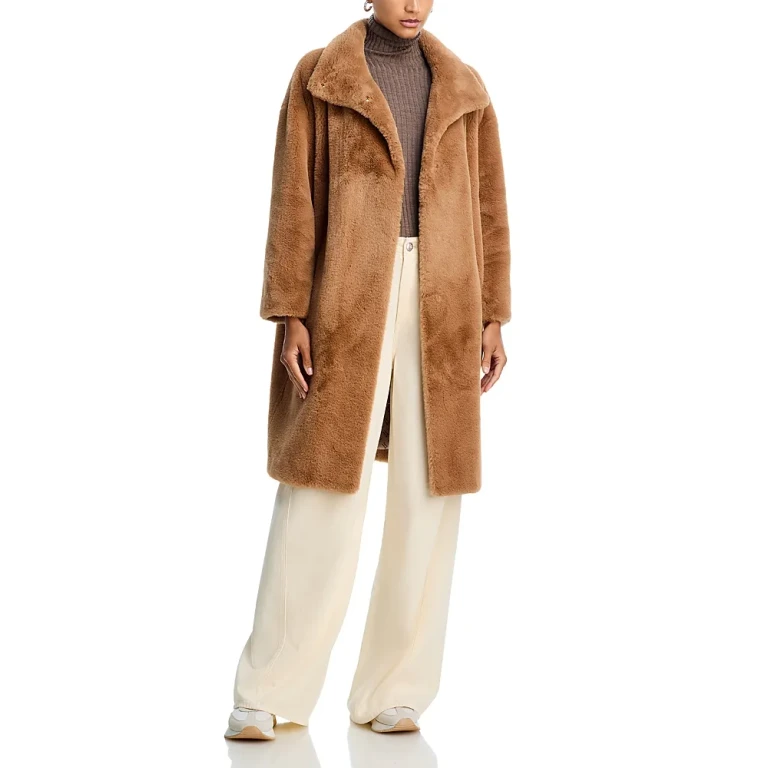 Herno Faux Fur Mid Length Coat