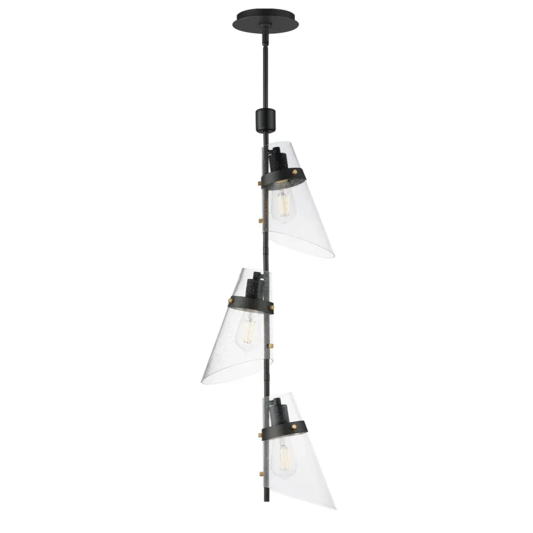 Dark Bronze Antique Brass Pendant from the Finch Collection