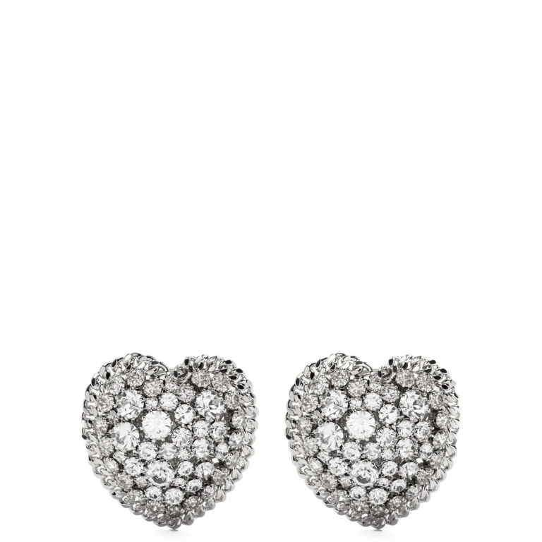 Alessandra Rich Heart Earrings