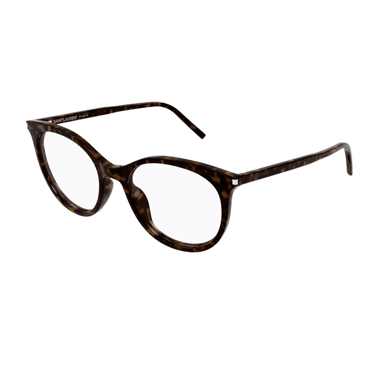 Saint Laurent SL 891 Linea Corner Angle 002 Havana Recycled Acetate Occhiali Da Vista - Women