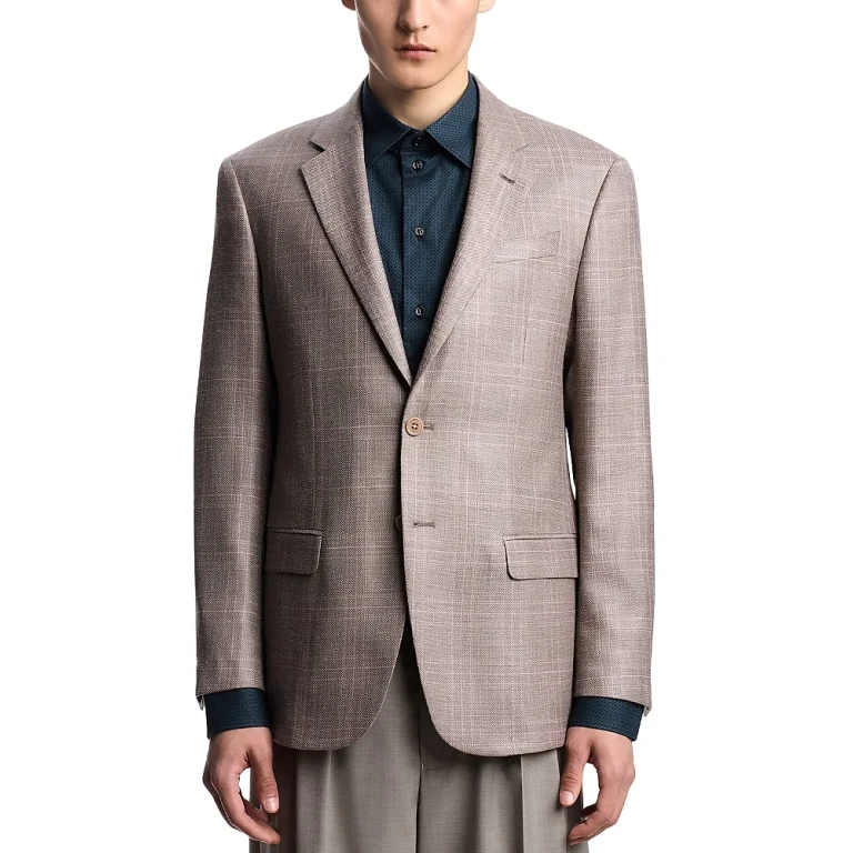 Emporio Armani Regular Fit Notch Lapel Blazer
