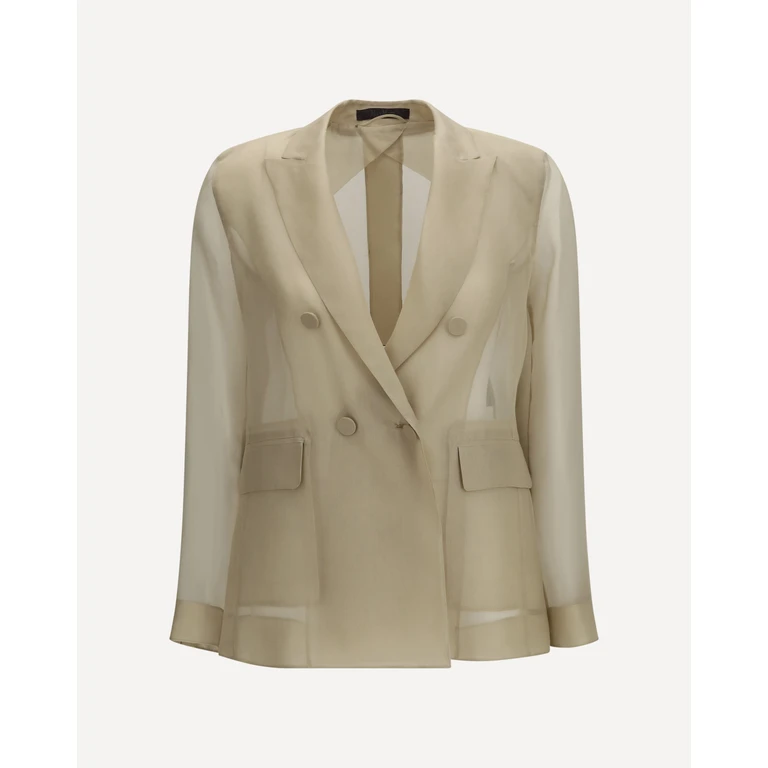 PIANOFORTE- MAX MARA Slogan Jacket in silk organza Female 44