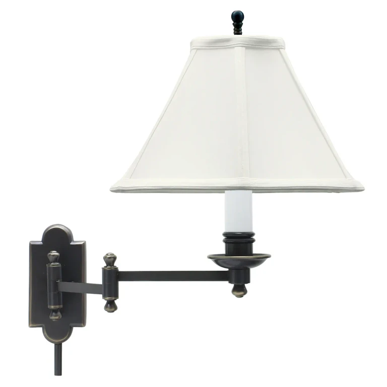 House of Troy Club Oil Rubbed Bronze Swing-arm Wall Lamp