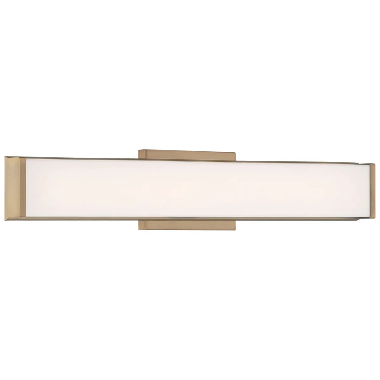 Citi 1-Light LED Bathroom Vanity Light in Antique Brushed Brass