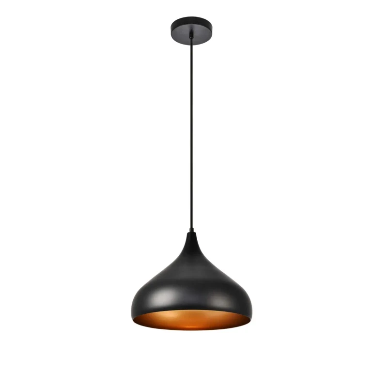 Black One Light Pendant from the Circa Collection