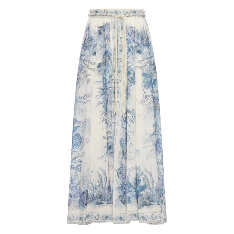 Zimmermann Skirts White Cotton - Women
