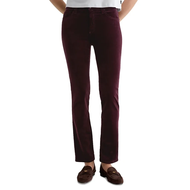 Ag 1875 Mid Rise Slim Straight Mari Fit Corduroy Pants