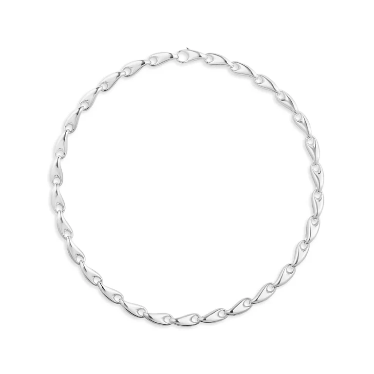 Georg Jensen Reflect Sterling Silver Medium Link Necklace, 19.29