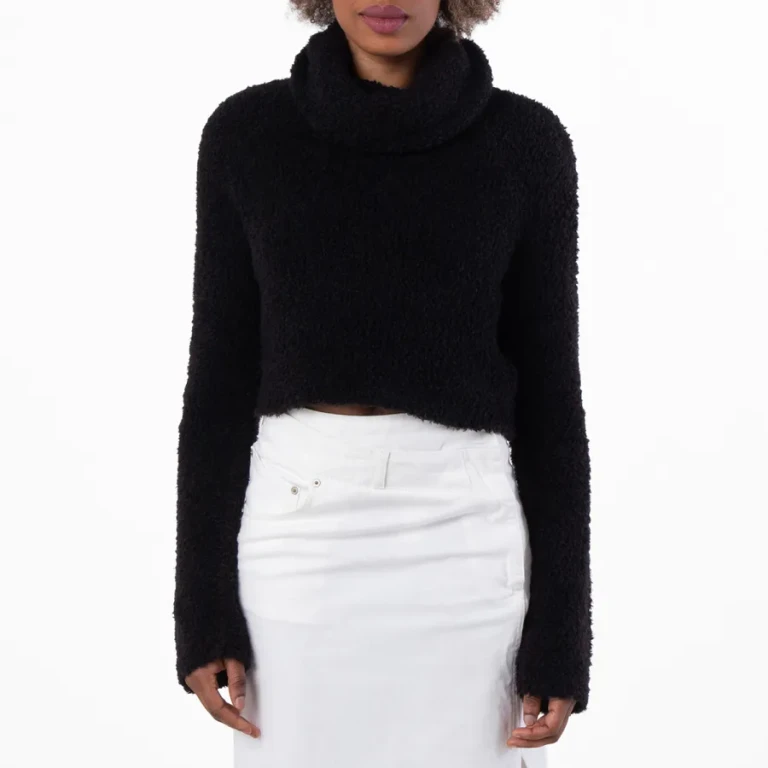 Saint Laurent Womens Turtleneck Long-Sleeved Jumper