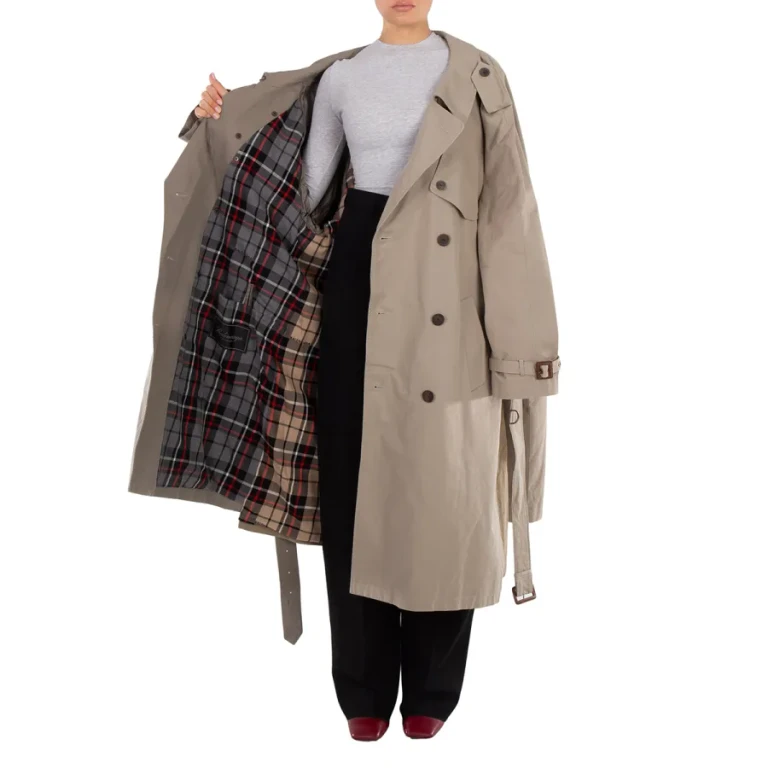 Balenciaga Double Sleeve Trench Coat