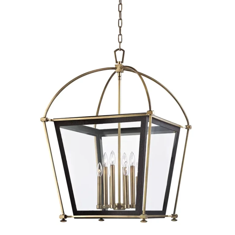 Aged Brass Lantern from the Hollis Collection