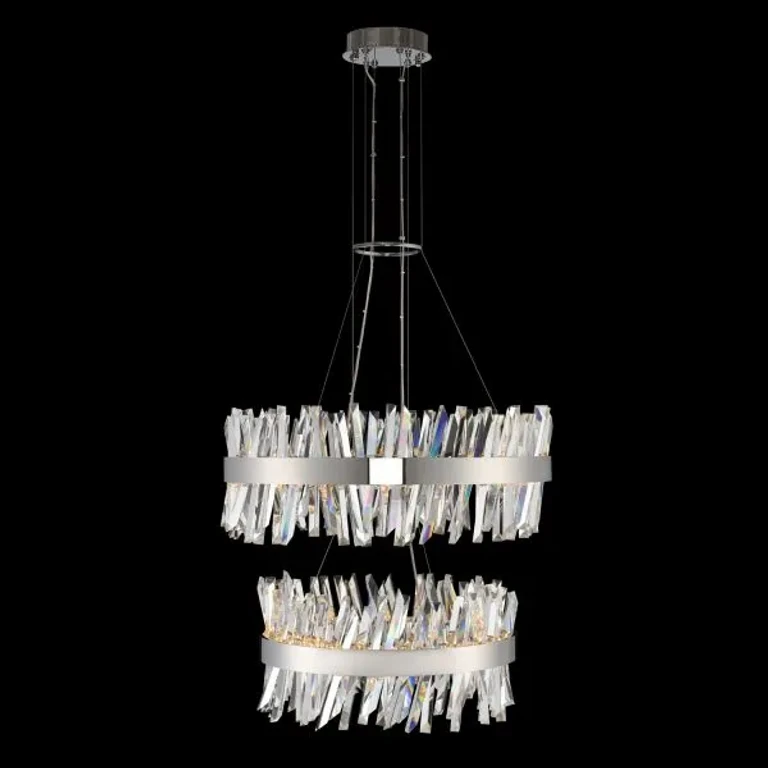 Chrome LED Pendant from the Glacier Collection