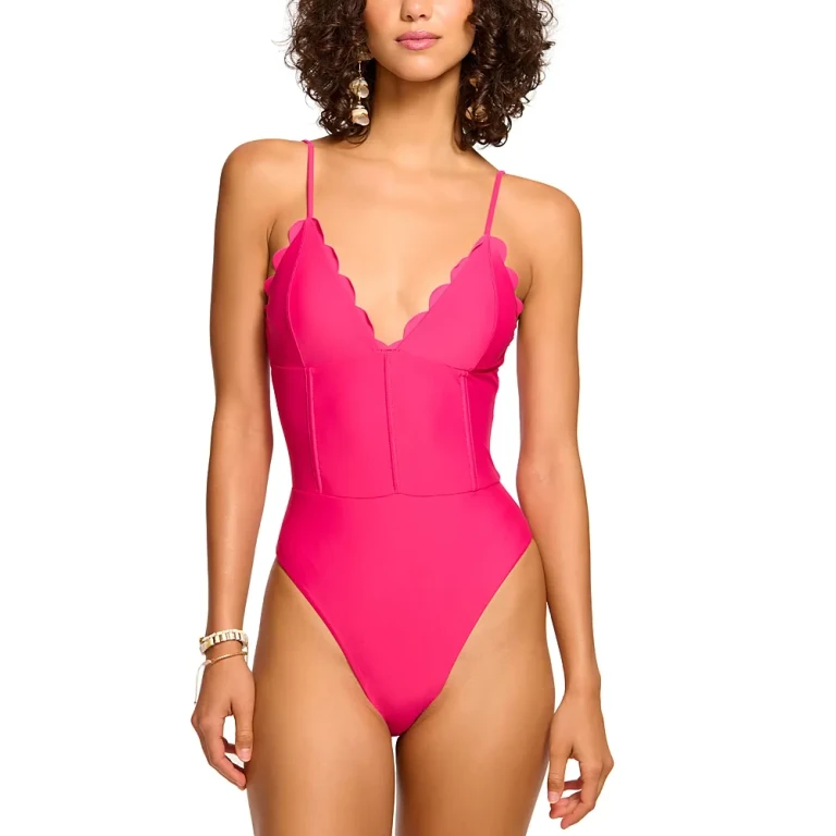 Ramy Brook Mikayla Scalloped One Piece Swimsuit