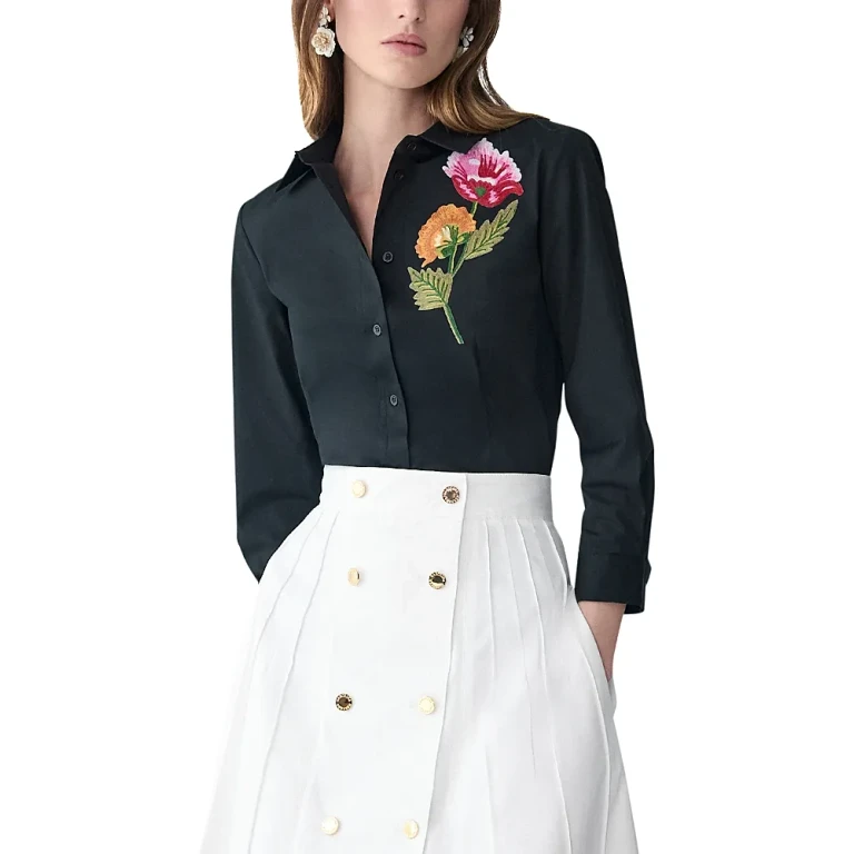 Carolina Herrera Embellished Icon Shirt
