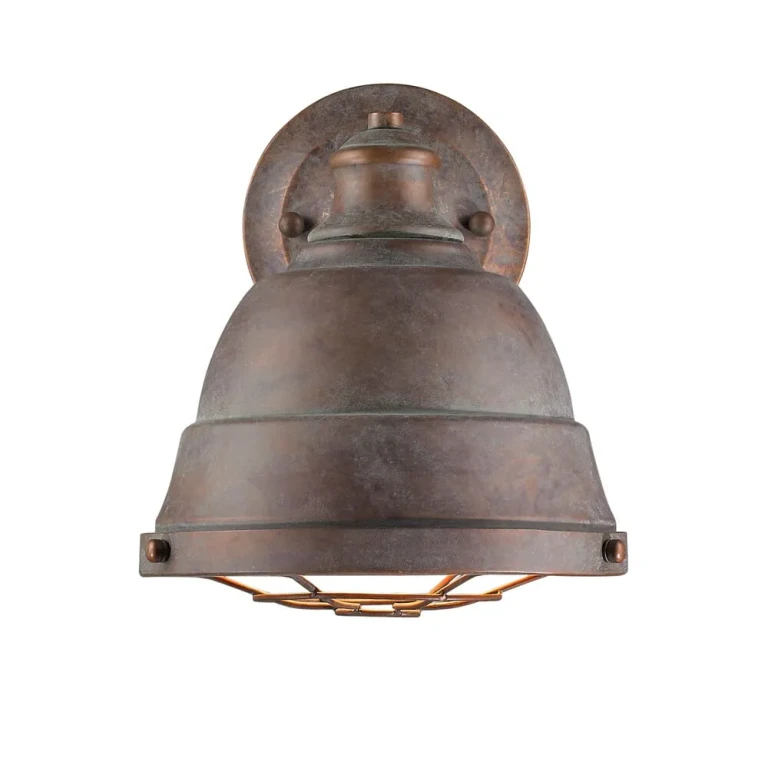 Golden Bartlett 10" Wall Sconce in Copper Patina