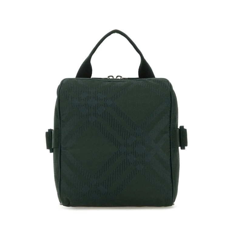 Burberry Bottle Green Fabric Crossbody Bag