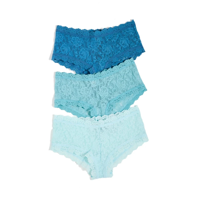 Hanky Panky Lace Boy Shorts 3 Pack Something Blue S