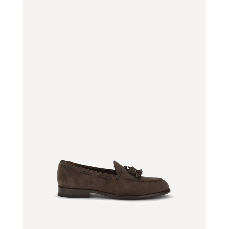 FRATELLI ROSSETTI Suede tassel Loafers Male 7.5