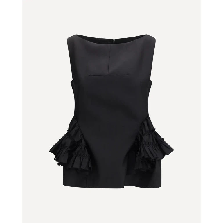 DRIES VAN NOTEN Ruffled peplum Top Female 40