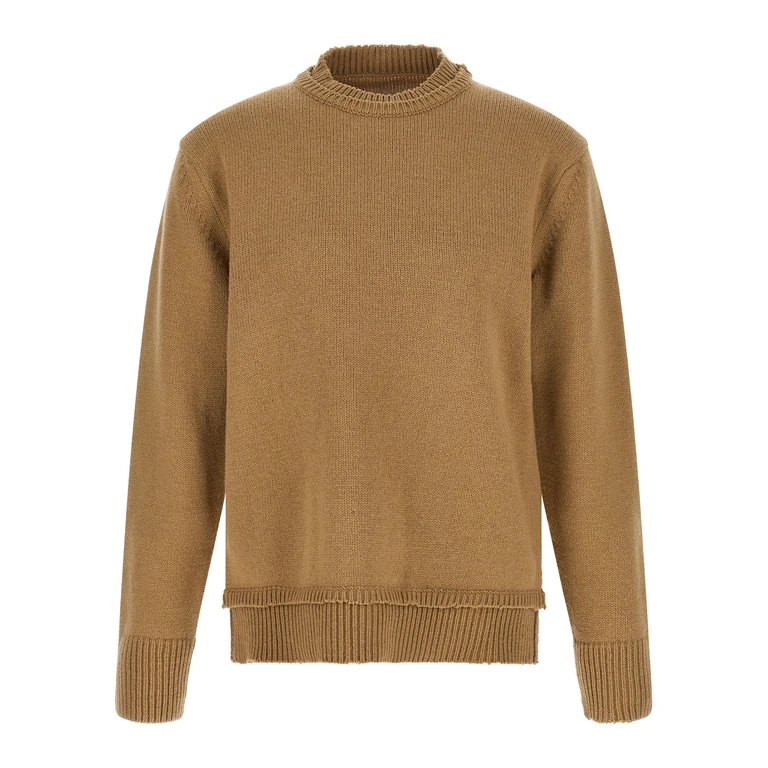 Trui met ronde hals - Beige