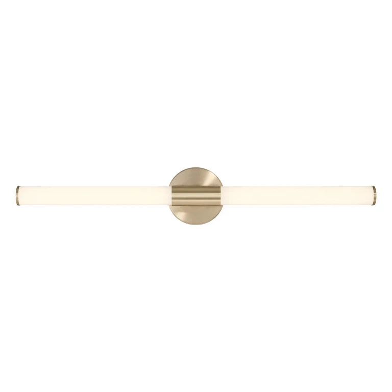 Connor 30" Mini Tube LED Cylinder Vanity Light in Brass