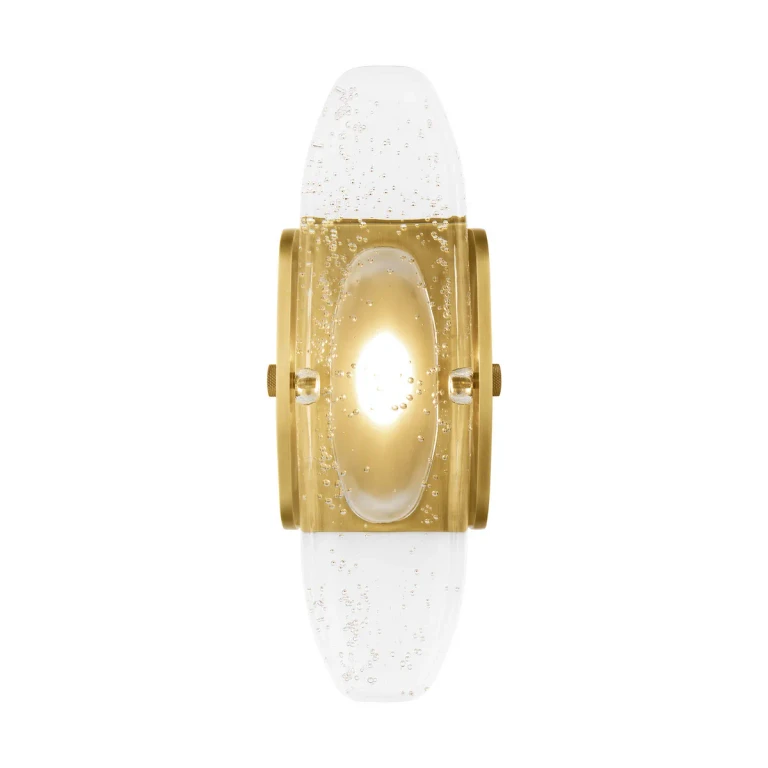 Wythe 1-Light 14.80"H LED Wall Sconce in Plated Brass