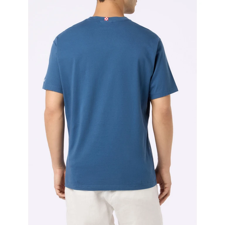 MC2 Saint Barth Portofino T-shirt With Bocciato Pure All Alcol Test Embroidery