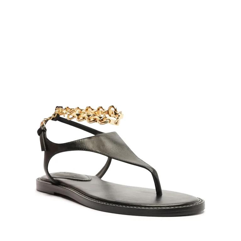 Schutz Women's Lys Leather Thong Sandals