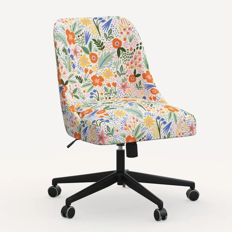 Oxford Multi Color Floral Office Chair