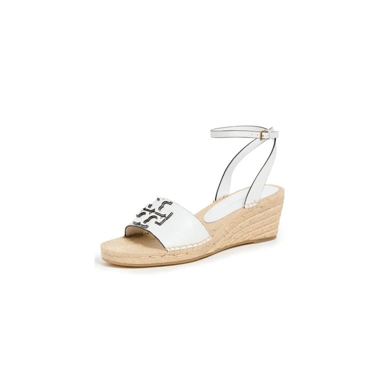 Alpargatas con cuña Tory Burch Ines 50 mm Gardenia